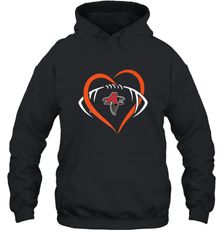 NFLAtlanta Falcons Heart Love Football Hooded Sweatshirt Hooded Sweatshirt - belovedtshirt