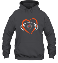 NFLAtlanta Falcons Heart Love Football Hooded Sweatshirt Hooded Sweatshirt - belovedtshirt