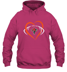 NFLAtlanta Falcons Heart Love Football Hooded Sweatshirt Hooded Sweatshirt - belovedtshirt