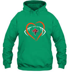 NFLAtlanta Falcons Heart Love Football Hooded Sweatshirt Hooded Sweatshirt - belovedtshirt