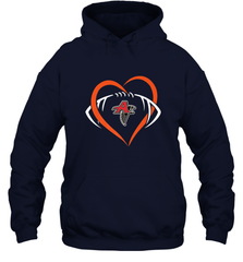 NFLAtlanta Falcons Heart Love Football Hooded Sweatshirt Hooded Sweatshirt - belovedtshirt