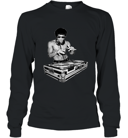 T shirt Dj bruce, by bruce Dj Long Sleeve T-Shirt Long Sleeve T-Shirt / Black / S Long Sleeve T-Shirt - belovedtshirt