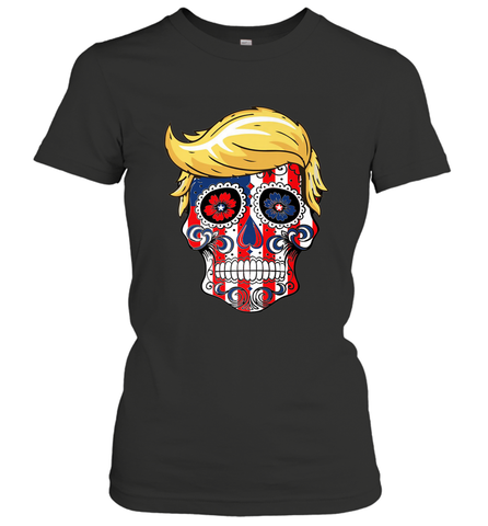 Trump sugar skull Women's T-Shirt Women's T-Shirt / Black / S Women's T-Shirt - belovedtshirt