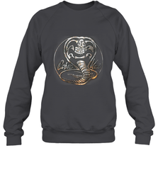 Cobra Kai Rusted Steel Snake Logo Crewneck Sweatshirt Crewneck Sweatshirt - belovedtshirt