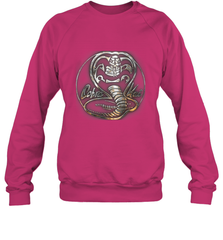 Cobra Kai Rusted Steel Snake Logo Crewneck Sweatshirt Crewneck Sweatshirt - belovedtshirt