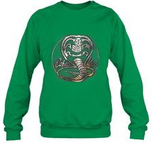 Cobra Kai Rusted Steel Snake Logo Crewneck Sweatshirt Crewneck Sweatshirt - belovedtshirt