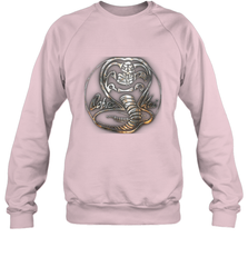 Cobra Kai Rusted Steel Snake Logo Crewneck Sweatshirt Crewneck Sweatshirt - belovedtshirt