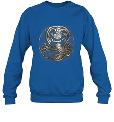 Cobra Kai Rusted Steel Snake Logo Crewneck Sweatshirt Crewneck Sweatshirt - belovedtshirt