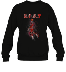 Basketball  Chicago Jordan G.O.A.T. Dunk Crewneck Sweatshirt Crewneck Sweatshirt - belovedtshirt