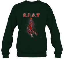 Basketball  Chicago Jordan G.O.A.T. Dunk Crewneck Sweatshirt Crewneck Sweatshirt - belovedtshirt
