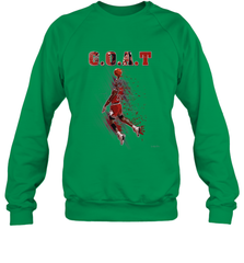 Basketball  Chicago Jordan G.O.A.T. Dunk Crewneck Sweatshirt Crewneck Sweatshirt - belovedtshirt