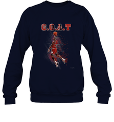 Basketball  Chicago Jordan G.O.A.T. Dunk Crewneck Sweatshirt Crewneck Sweatshirt - belovedtshirt
