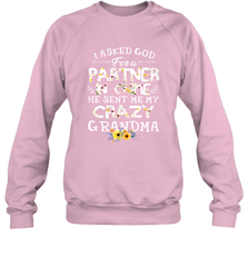 Crazy Grandma Partner in Crime design Crewneck Sweatshirt Crewneck Sweatshirt - belovedtshirt