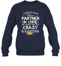 Crazy Grandma Partner in Crime design Crewneck Sweatshirt