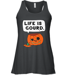 Funny Life Is Gourd Halloween Trick Or Treat Pumpkin Women's Racerback Tank