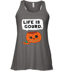Funny Life Is Gourd Halloween Trick Or Treat Pumpkin Women's Racerback Tank Women's Racerback Tank - belovedtshirt
