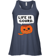 Funny Life Is Gourd Halloween Trick Or Treat Pumpkin Women's Racerback Tank Women's Racerback Tank - belovedtshirt