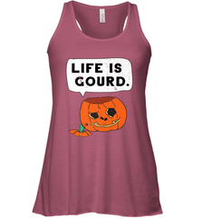 Funny Life Is Gourd Halloween Trick Or Treat Pumpkin Women's Racerback Tank Women's Racerback Tank - belovedtshirt