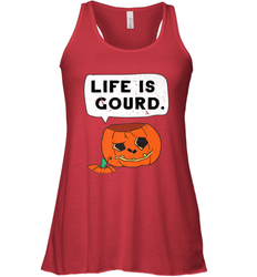 Funny Life Is Gourd Halloween Trick Or Treat Pumpkin Women's Racerback Tank