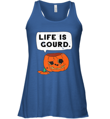 Funny Life Is Gourd Halloween Trick Or Treat Pumpkin Women's Racerback Tank Women's Racerback Tank - belovedtshirt