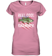 REEL COOL GRANDPA Women's V-Neck T-Shirt Women's V-Neck T-Shirt - belovedtshirt