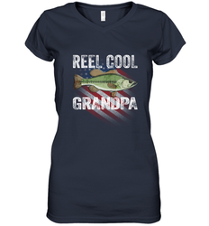 REEL COOL GRANDPA Women's V-Neck T-Shirt