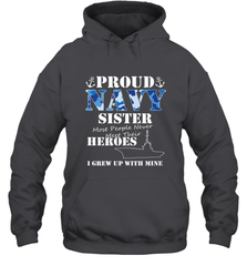 US Military Proud Navy Sister Men or Women Hooded Sweatshirt Hooded Sweatshirt - belovedtshirt