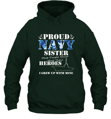 US Military Proud Navy Sister Men or Women Hooded Sweatshirt Hooded Sweatshirt - belovedtshirt