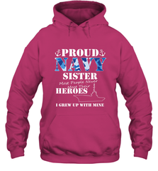 US Military Proud Navy Sister Men or Women Hooded Sweatshirt Hooded Sweatshirt - belovedtshirt