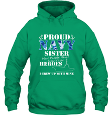 US Military Proud Navy Sister Men or Women Hooded Sweatshirt Hooded Sweatshirt - belovedtshirt