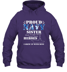 US Military Proud Navy Sister Men or Women Hooded Sweatshirt Hooded Sweatshirt - belovedtshirt