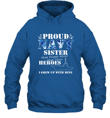 US Military Proud Navy Sister Men or Women Hooded Sweatshirt Hooded Sweatshirt - belovedtshirt