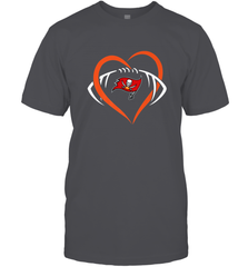 NFL Tampa Bay Buccaneers Heart Love Football Men's T-Shirt Men's T-Shirt - belovedtshirt
