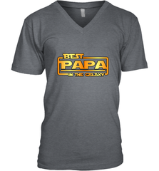 The best Papa in the galaxy Men's V-Neck Men's V-Neck - belovedtshirt