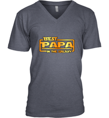 The best Papa in the galaxy Men's V-Neck Men's V-Neck - belovedtshirt