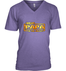 The best Papa in the galaxy Men's V-Neck Men's V-Neck - belovedtshirt