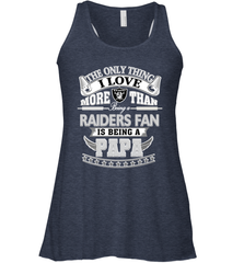 NFL The Only Thing I Love More Than Being A Oakland Raiders Fan Is Being A Papa Football Women's Racerback Tank Women's Racerback Tank - belovedtshirt