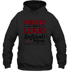 Proud And Loud Softball Mom Hooded Sweatshirt Hooded Sweatshirt - belovedtshirt