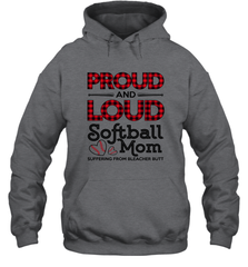 Proud And Loud Softball Mom Hooded Sweatshirt Hooded Sweatshirt - belovedtshirt