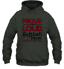 Proud And Loud Softball Mom Hooded Sweatshirt Hooded Sweatshirt - belovedtshirt