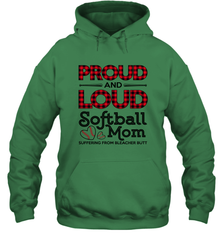 Proud And Loud Softball Mom Hooded Sweatshirt Hooded Sweatshirt - belovedtshirt