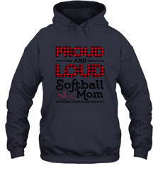 Proud And Loud Softball Mom Hooded Sweatshirt Hooded Sweatshirt - belovedtshirt