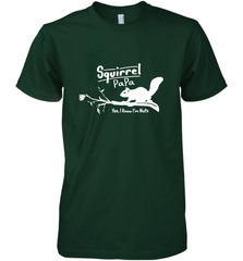 Mens Squirrel Papa Art Father's Day Gift Men's Premium T-Shirt Men's Premium T-Shirt - belovedtshirt