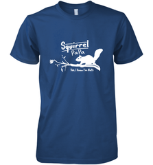 Mens Squirrel Papa Art Father's Day Gift Men's Premium T-Shirt Men's Premium T-Shirt - belovedtshirt