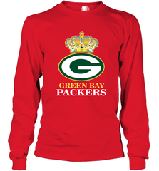 NFL Green Bay Packers Logo Champion Crown Long Sleeve T-Shirt Long Sleeve T-Shirt - belovedtshirt