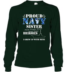 US Military Proud Navy Sister Men or Women Long Sleeve T-Shirt Long Sleeve T-Shirt - belovedtshirt