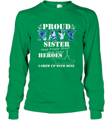 US Military Proud Navy Sister Men or Women Long Sleeve T-Shirt Long Sleeve T-Shirt - belovedtshirt