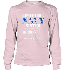 US Military Proud Navy Sister Men or Women Long Sleeve T-Shirt Long Sleeve T-Shirt - belovedtshirt