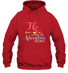 TK Transitional Kindergarten Where The Adventure Begins Hooded Sweatshirt Hooded Sweatshirt - belovedtshirt