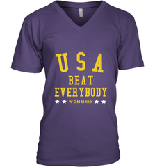 USA Beat Everybody Shirt _ USA Beat Everybody Men's V-Neck Men's V-Neck - belovedtshirt